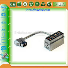 D tap cable with 4 female power tap