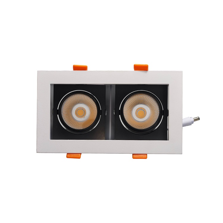 Beliebtes Design Anti Blendung Dali Eingebautes COB LED Downlight Square 14W Full Watt für Innenbeleuchtung