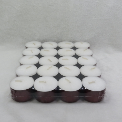 Kokusuz 14g beyaz tealight mum 4 saat