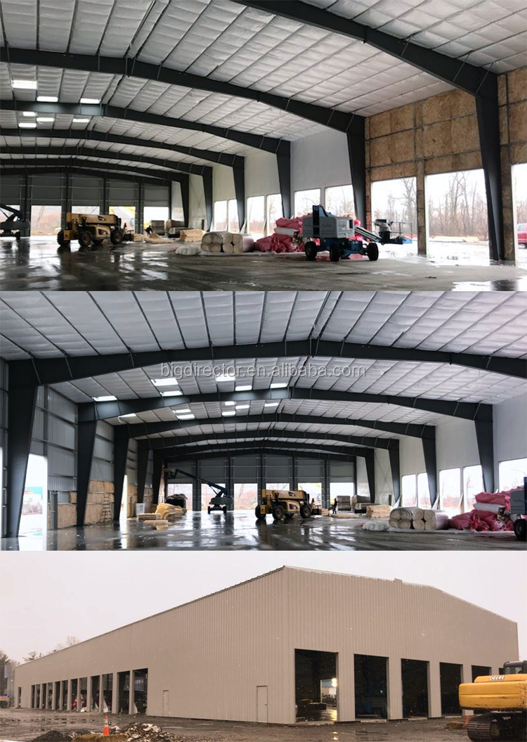 Qatar Flexible Design Iron Iso9001&Bv Economical Free Custom Workshop Steel Structure Prefabricated Building