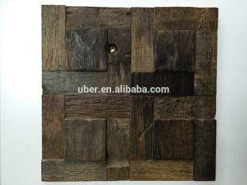 Reclaimed Ship wood wall panel use for interior decoration, Eco-friendly wood furniture