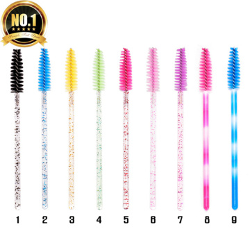 Glitter Disposable Tint Eyelash Brushes For Extensions