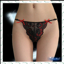 black lace lady sexy panty g-string briefs