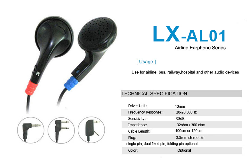 airline earphone