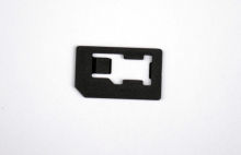 Plastic Iphone 5 Nano To Sim Adapter , Nano Sim To Micro Sim Adapter