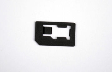 Plastic Iphone 5 Nano To Sim Adapter , Nano Sim To Micro Sim Adapter
