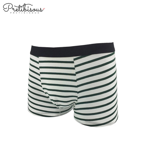 Microfiber Stripe Mens Underkläder Boxer Shorts Briefs