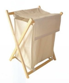 Canvas laundry hamper