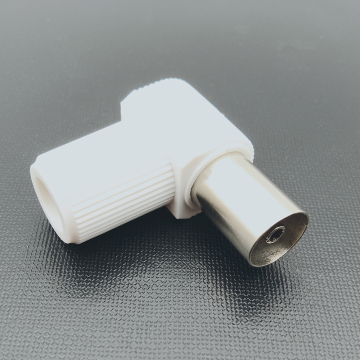 Plastic Right Angle TV PAL Female Coaxial Connector