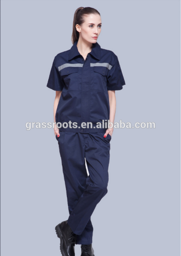 Short-sleeved overalls suit protective clothing factory workshop custom clothing overalls clothing factory