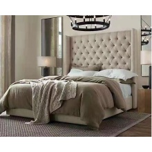 Best Selling Modern Bedroom Mobiliário Cama de couro