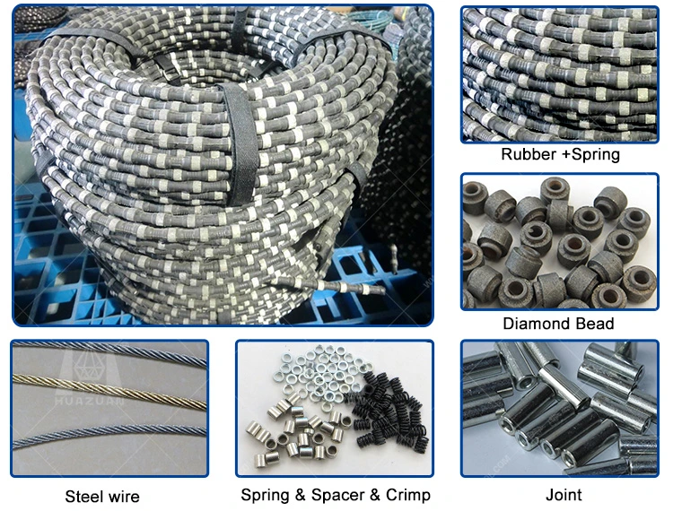 Rubber Diamond Wire Saw for Block Qurrying