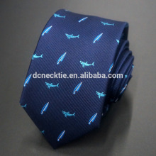 fashion fish logo men ties