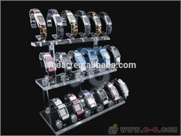 Clear acrylic watch display stand