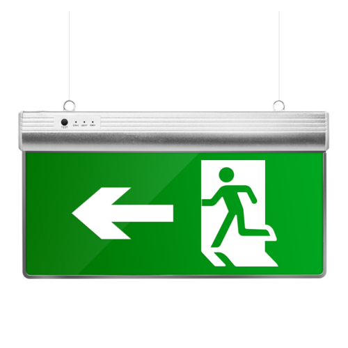 Emergency exit sign for easy installation