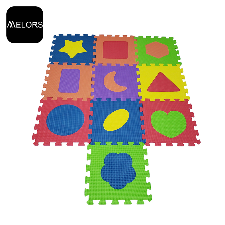 Tapis de puzzle de jeu d'enfant en forme de mousse colorée EVA