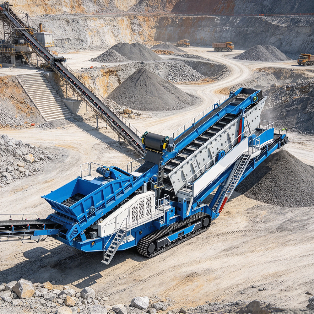 การคัดกรองหินปูนในเหมืองหิน quarry limestone screening