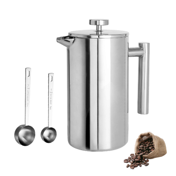 Insulated Stainless Steel French Press Coffee Plunger