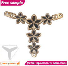 Customize ladies shoe clip chain accessory