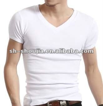 v-neck white t-shirts wholesale