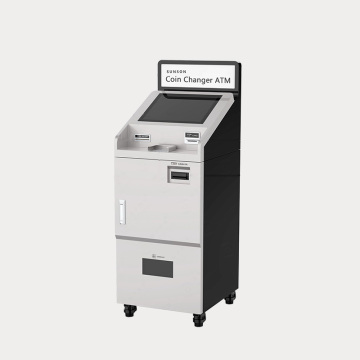 Lobby-ATM für den Münzaustausch mit Kartenleser und Münzspender