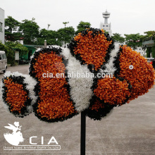 Evergreen sculpture aritificial simulation plastic fake plant sculpture, flower topiary
