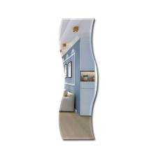 High quality irregular shaped mirror/ wave shaped mirror/ S shaped mirror for home decoration