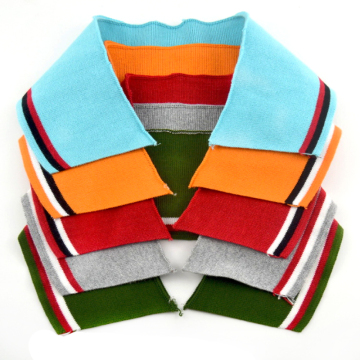 Recycled Nylon Cotton Spandex Stretch Knitted Rib Collar Fabric for Dresses and Sweaters
