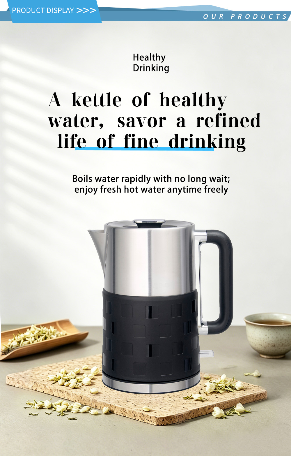 304 غلاية من الفولاذ المقاوم للصدأ FK-1912 1 304 stainless steel kettle FK-1912 1