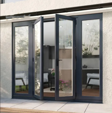 Commercial Aluminum Double Glazed Bifolding Door