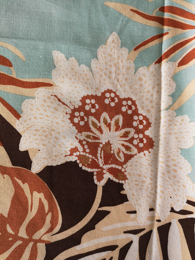 Border Flower Rayon Challis 30S Light Printing Fabric