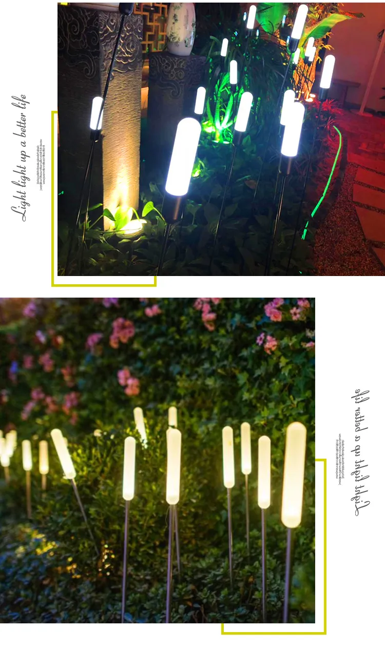 Fiber Optic Light Creative Design Holiday Decoration Landscape LED Powered Garden Lights