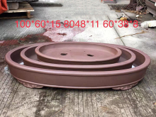 Homemade Shallow Terra Clay Bonsai Pots