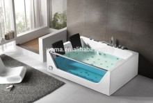 model Q411 new design acrylic whirlpool massage adult glass bath tub