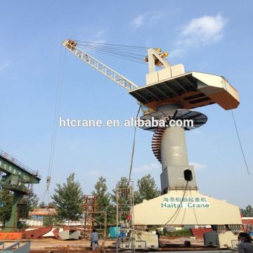 Swing jib pedestal crane harbor crane