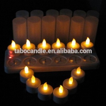 flameless rechargeable tea lights