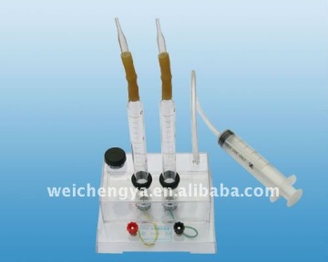 experimental apparatus for water electrolysis (chemistry lab apparatus)