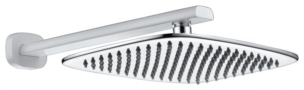 Single head shower head with water injection column