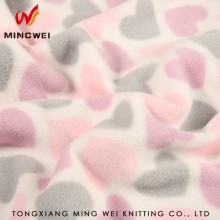 100 polyester printed anti-pilling fleece for winter hats