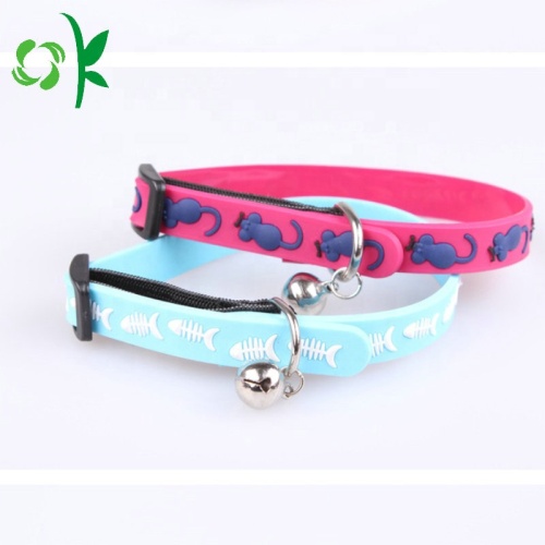 Cartoon Printed Silicone Pet Collar