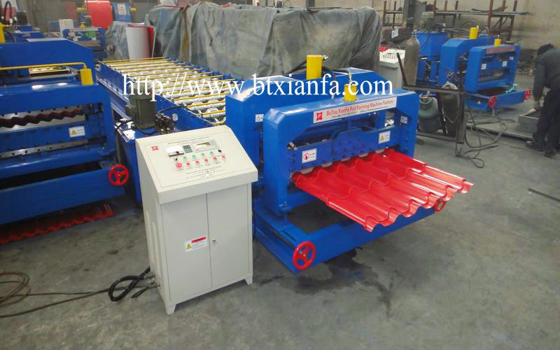 glazed tile panel roof machine