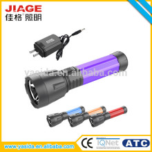 Wholesale high quality rechargeable super torch flashlight with lithium battery
