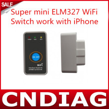 Super Mini Elm327 WiFi with Switch Work for iPhone OBD-II OBD Can Code Reader Tool