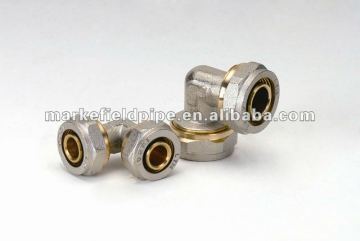 Nickel coated brass pipe fitting