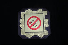 made in china handmade Acrylic no smoking sign board
