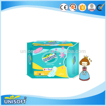 sanitary pads company of ultra thin whisper sanitary pads with special absorbent gel