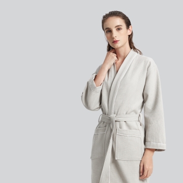 Hotel Unisex Cotton Waffle Bathrobe