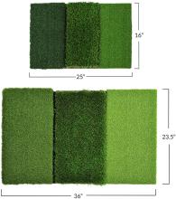 Dual Turf Golf Driving Chipping and Putting Mat