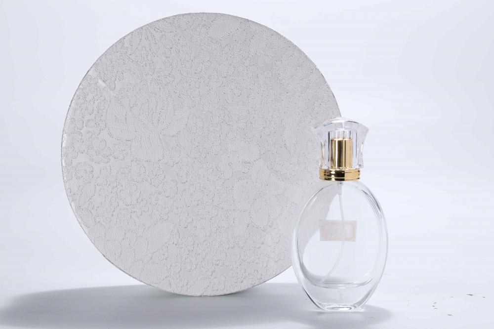 Caja de embalaje de perfume personalizada de lujo personalizado plateado