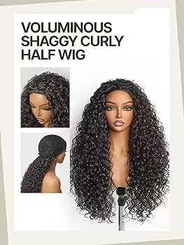 26 Inch Curly Half Wig